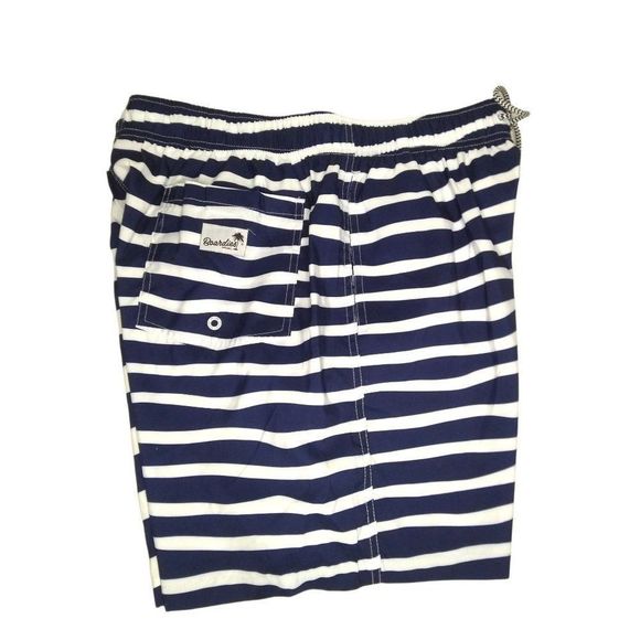 BOARDIES MEN'S SWIM SHORTS BLUE WHITE STRIPE SIZE LARGE - Picture 4 of 4